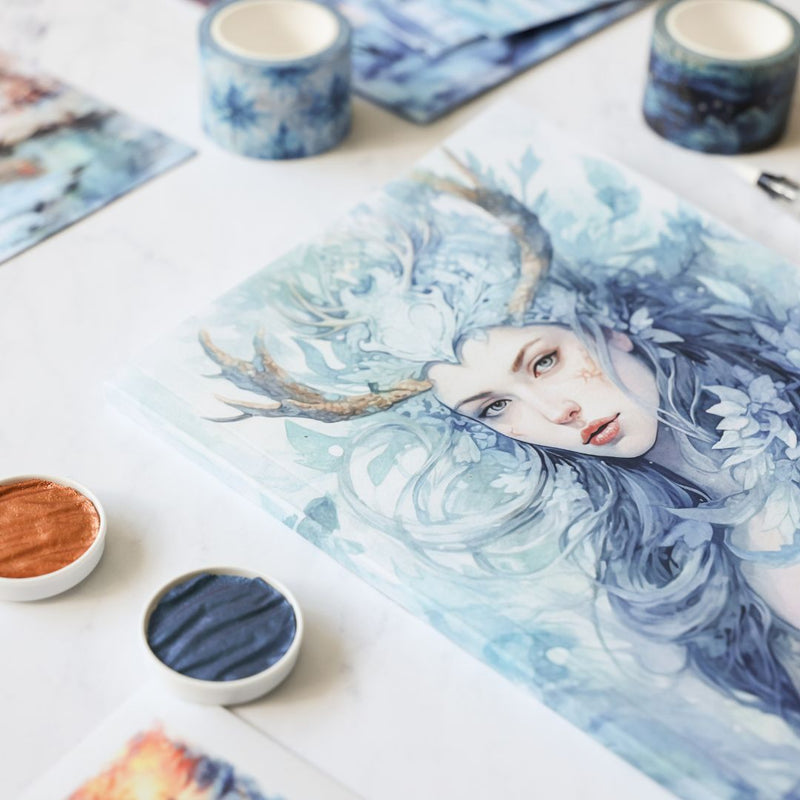 Winter Queen After Dark Stationery Box-Previous Boxes-Under the Rowan Trees-