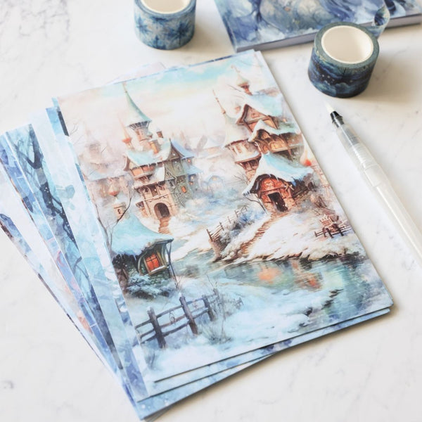 Winter Queen Journalling Paper Set-Scrapbooking Papers-Under the Rowan Trees-