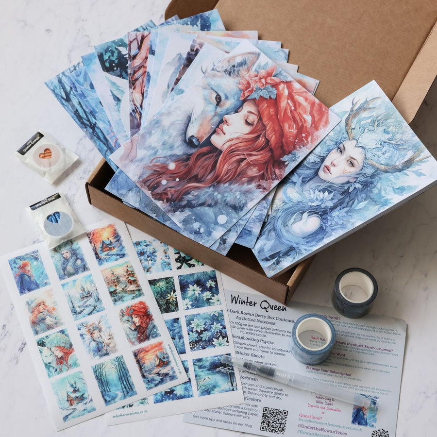 Winter Queen After Dark Stationery Box-Previous Boxes-Under the Rowan Trees-