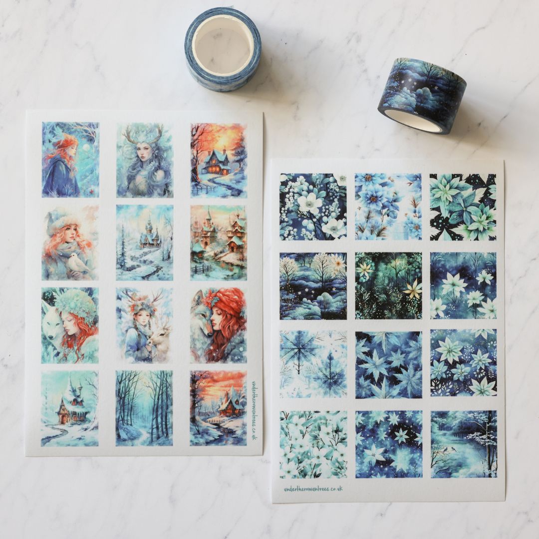 Winter Queen Sticker Sheets - Under the Rowan Trees - Under the Rowan Trees