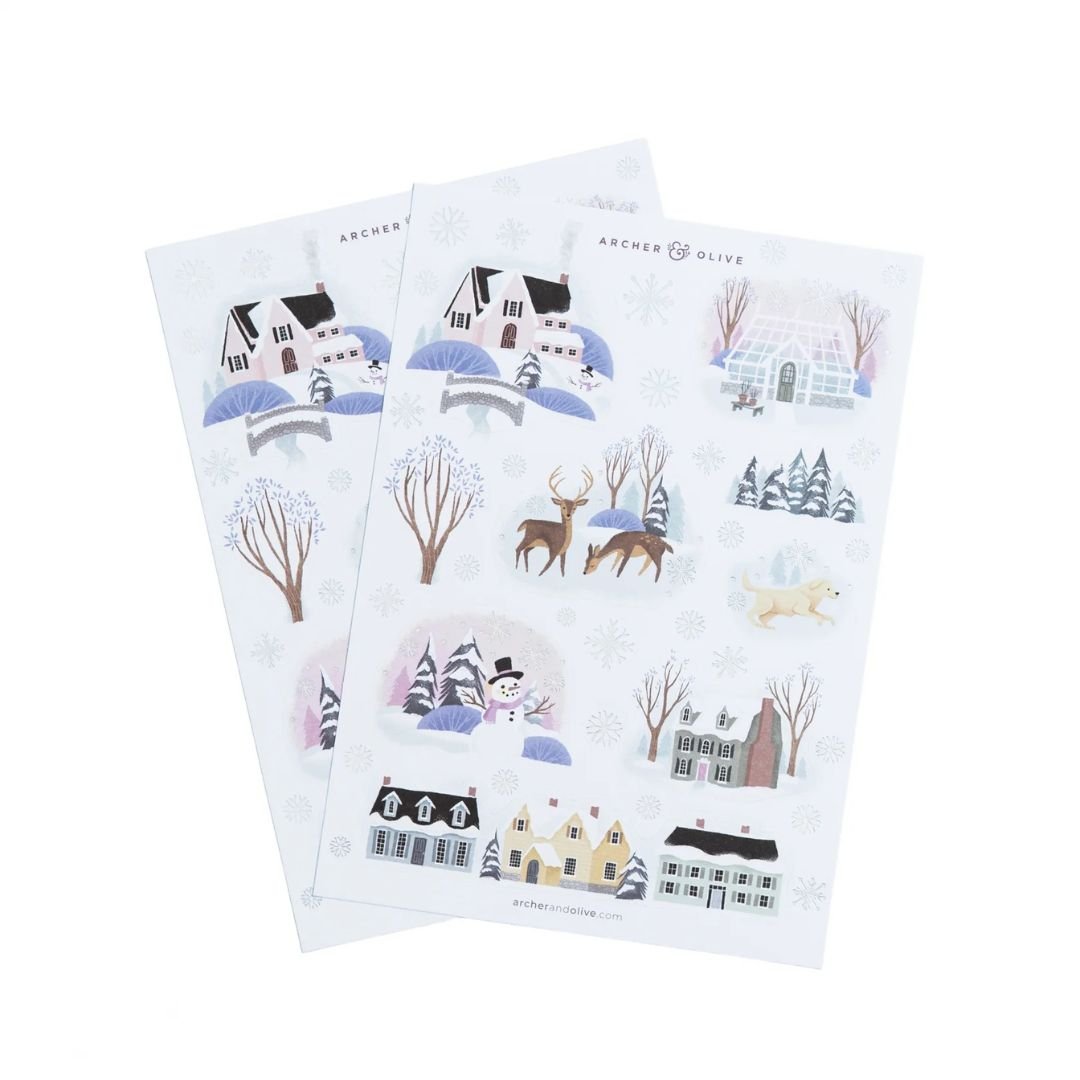 Winter Village Sticker Set - Archer & Olive