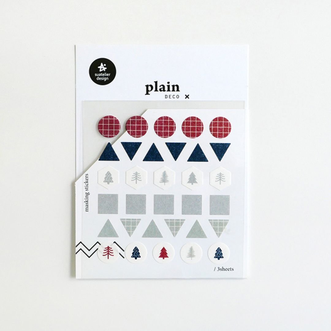 Winter Washi Strips Suatelier Stickers - Plain 11 - 13 - 12 - Suatelier