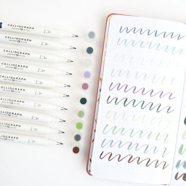 Winterscapes Calliograph Pens-Pens-Archer & Olive-