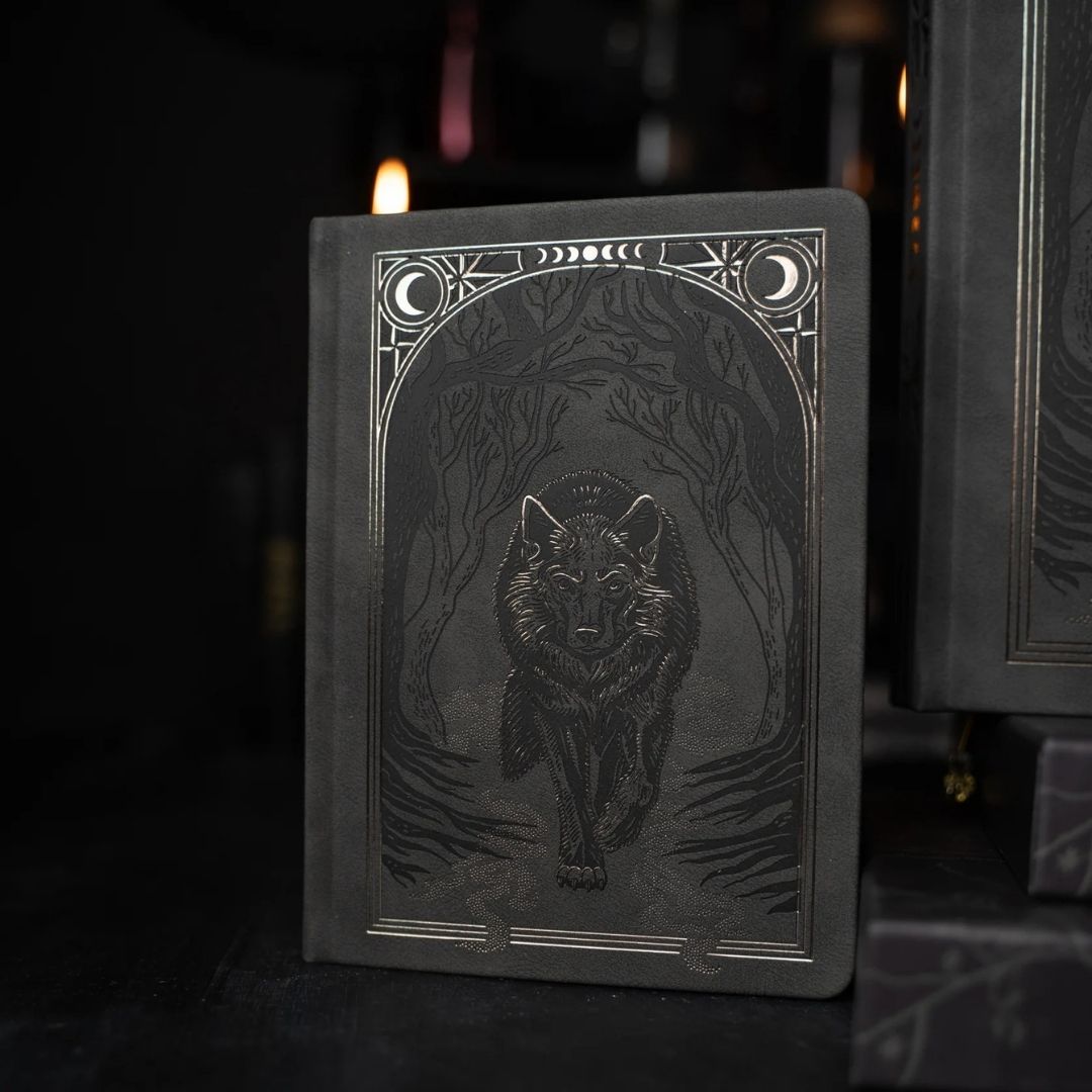 Wolf In The Night Dot Grid Journal - B6 - Archer & Olive