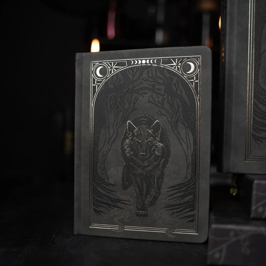 Wolf In The Night Dot Grid Journal - B6 - Archer & Olive