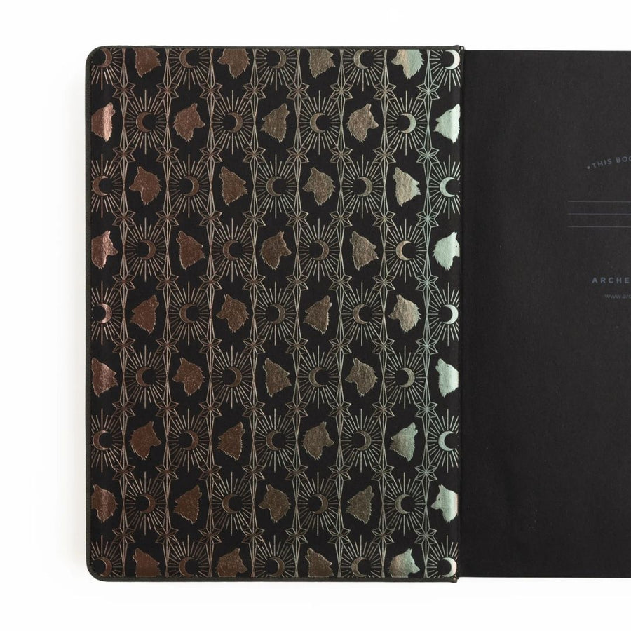 Wolf In The Night Dot Grid Journal - B6 - Archer & Olive