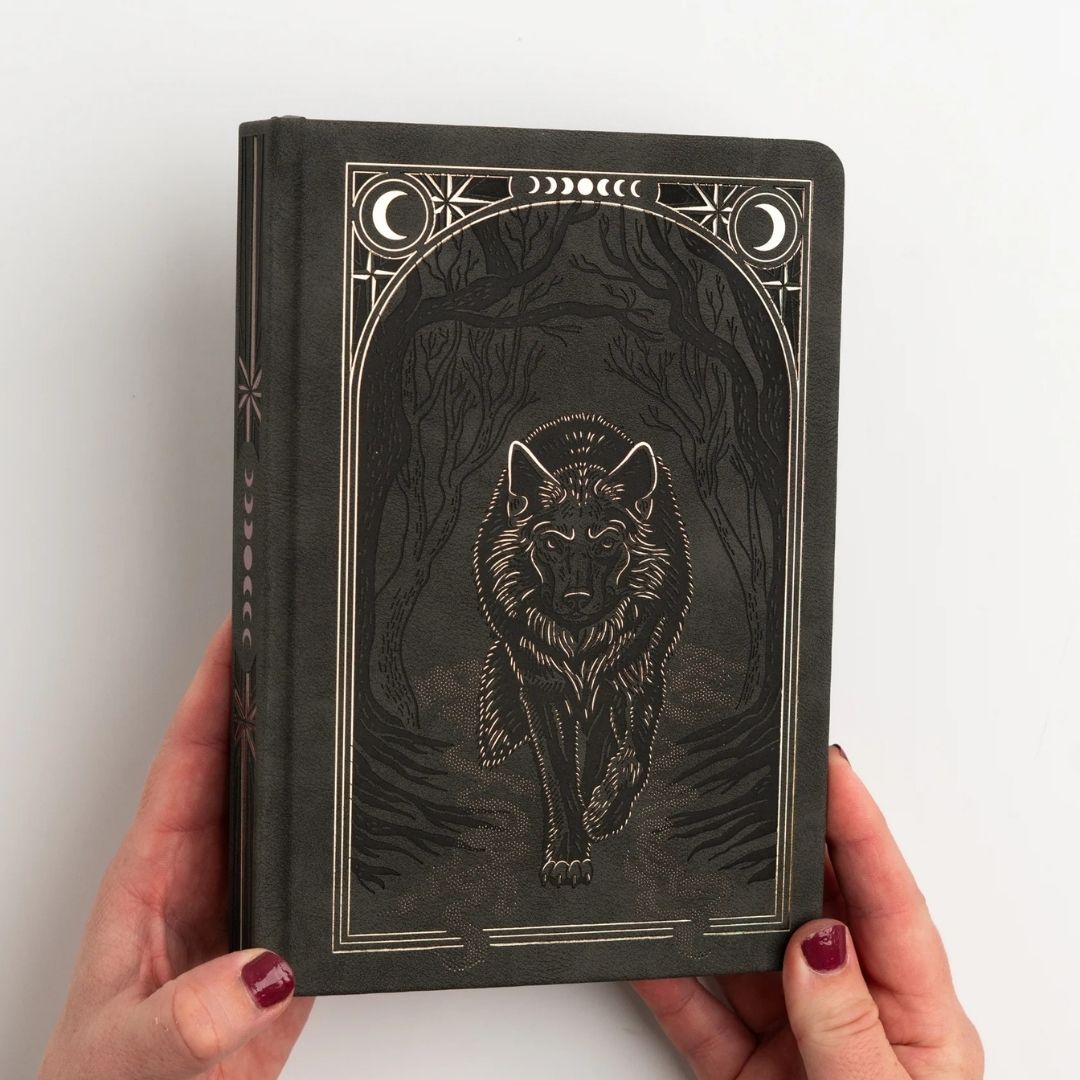 Wolf In The Night Dot Grid Journal - B6 - Archer & Olive
