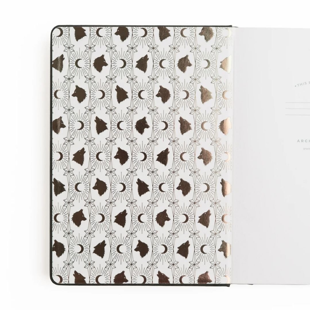 Wolf In The Night Dot Grid Journal - B6 - Archer & Olive