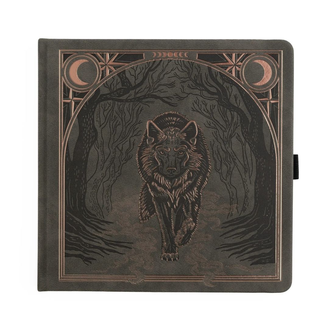 Wolf In The Night Dot Grid Journal - Square - Archer & Olive