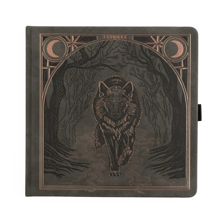 Wolf In The Night Dot Grid Journal - Square - Archer & Olive