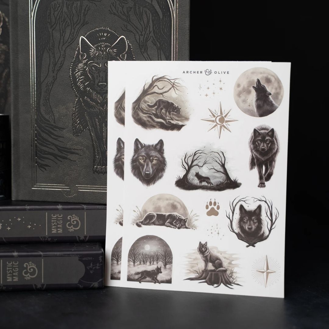 Wolf In The Night Sticker Set - Archer & Olive