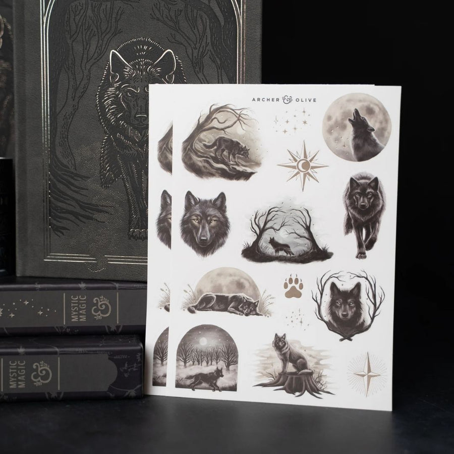 Wolf In The Night Sticker Set - Archer & Olive