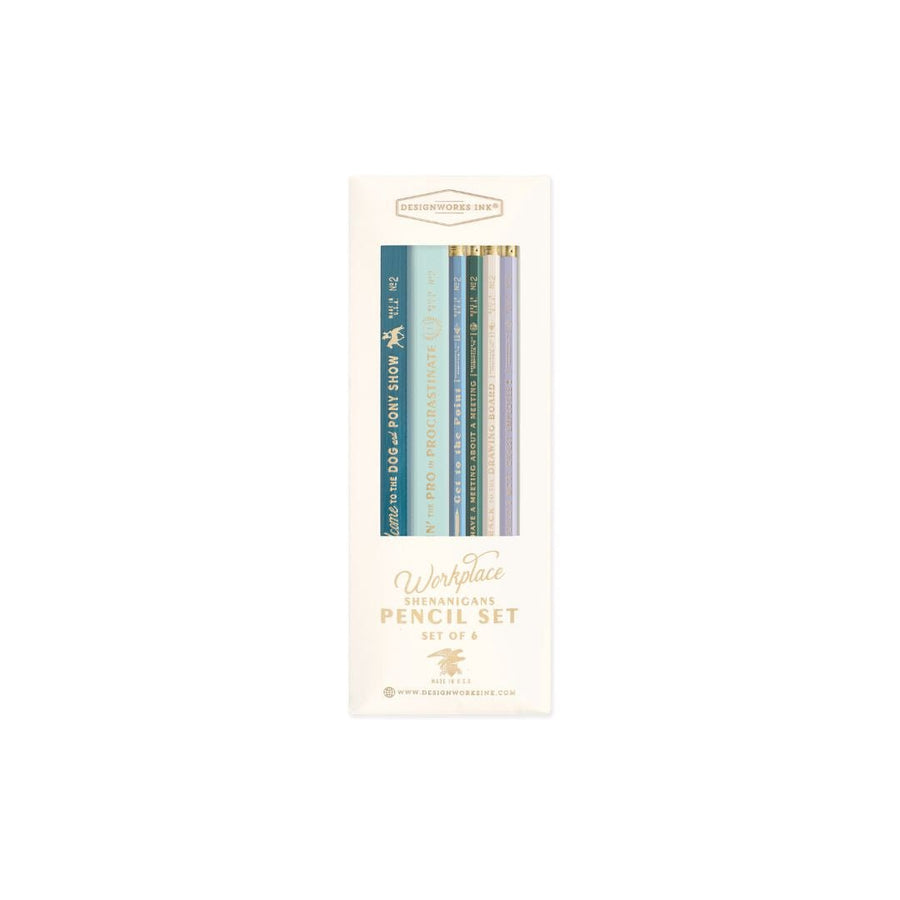 Workplace Shenanigans Pencil Set - Designworks Collective - Under the Rowan Trees