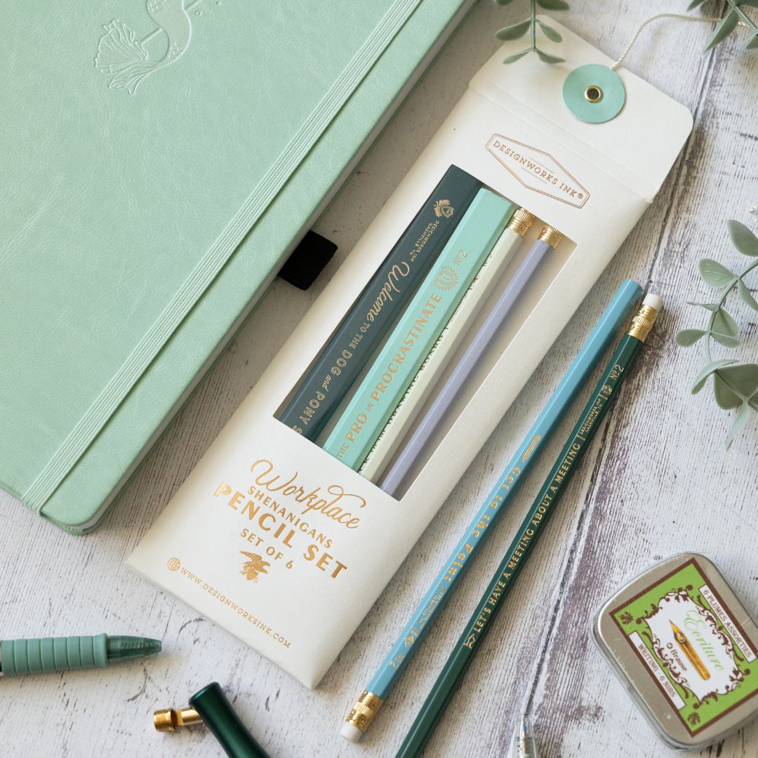 Workplace Shenanigans Pencil Set - Designworks Collective - Under the Rowan Trees