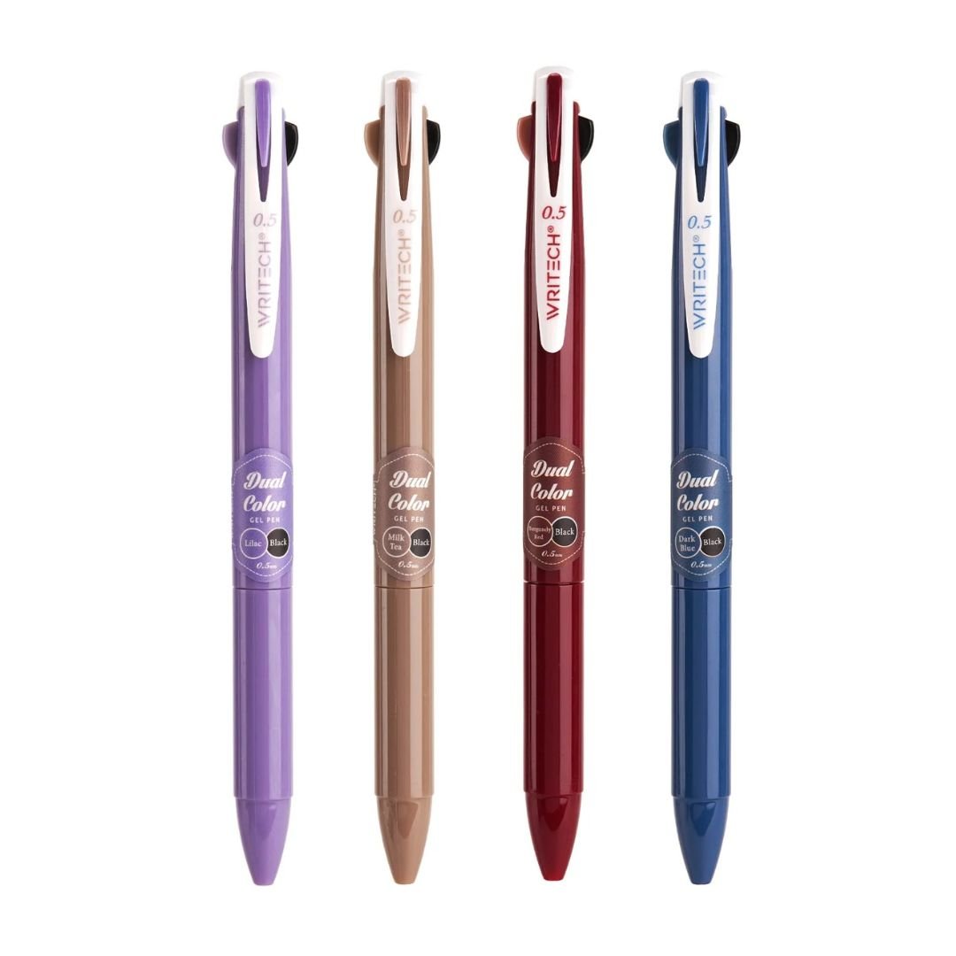 Writech Dual Colour Gel Pens - Set of 4 - Writech