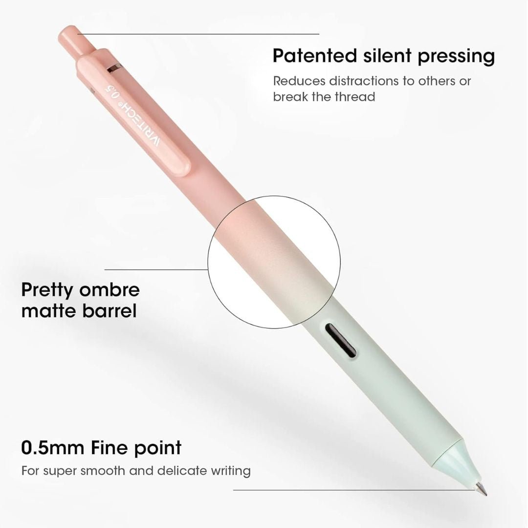 Writech Ombre Gel Pens - Black Ink - Writech