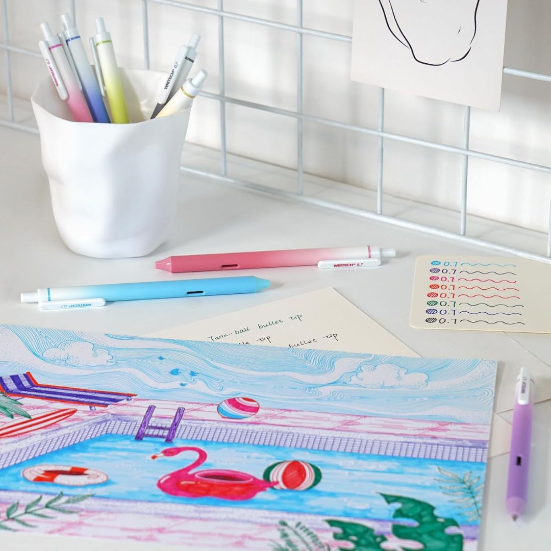 Writech Primary Ombre Gel Pens - Writech