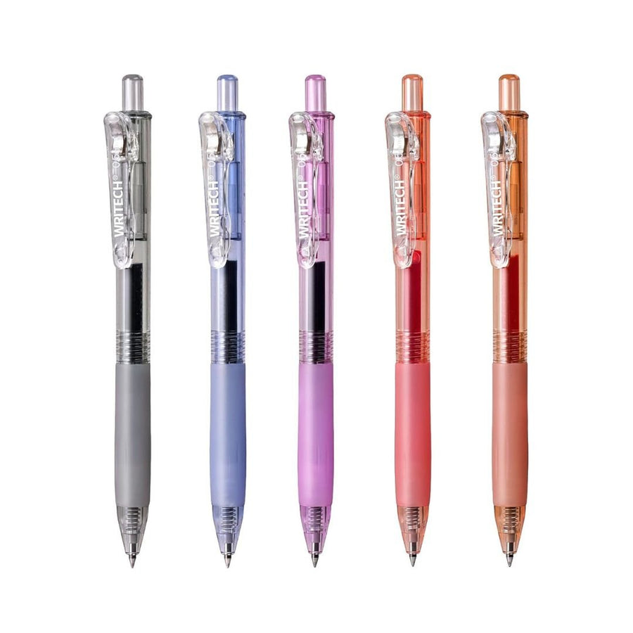 Writech Rainbow Retractable Gel Pens - Set of 5 - Writech