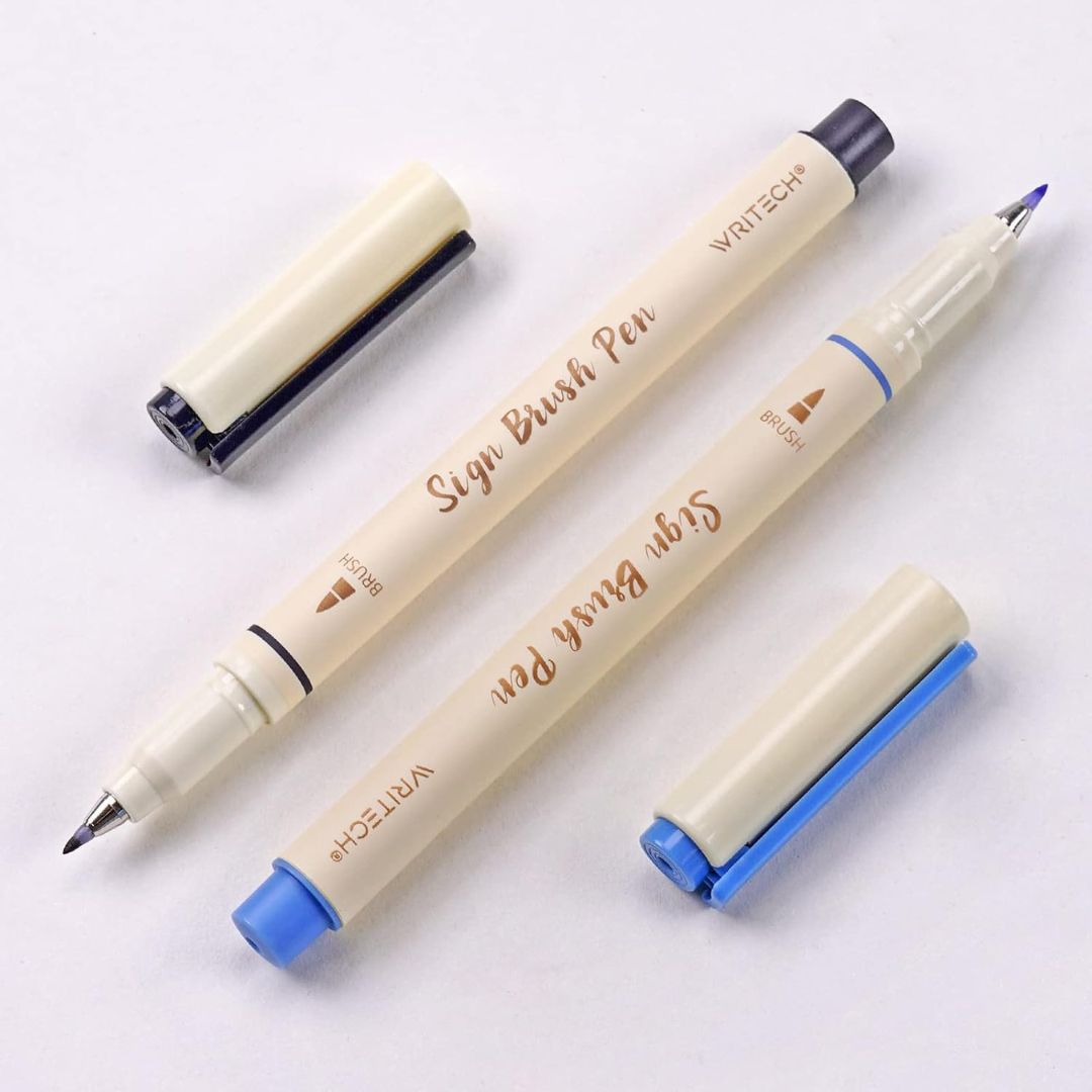 Writech Sign Brush Pens Sets of 6 - Natural - Writech