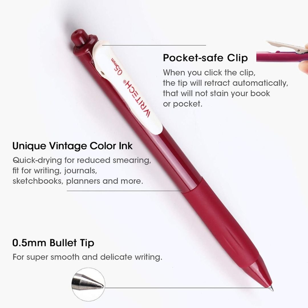 Writech Vintage Colour Gel Pens - Set 1 - Writech