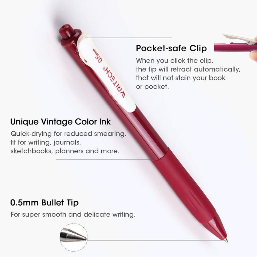 Writech Vintage Colour Gel Pens - Set 1 - Writech