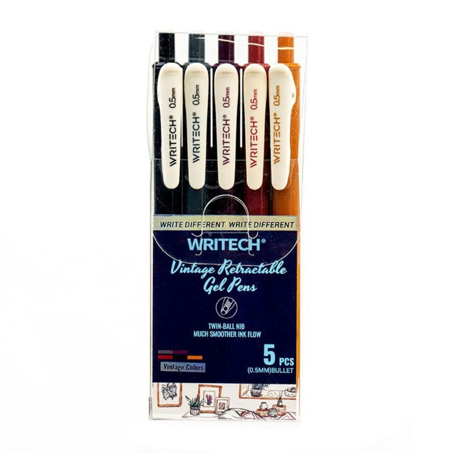 Writech Vintage Colour Gel Pens - Set 1 - Writech