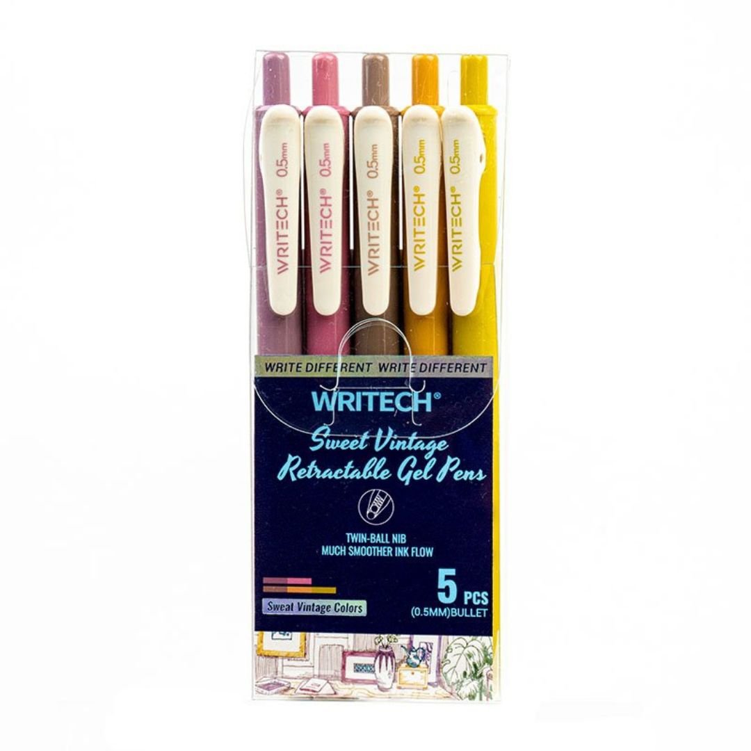 Writech Vintage Colour Gel Pens - Set 3 - Writech