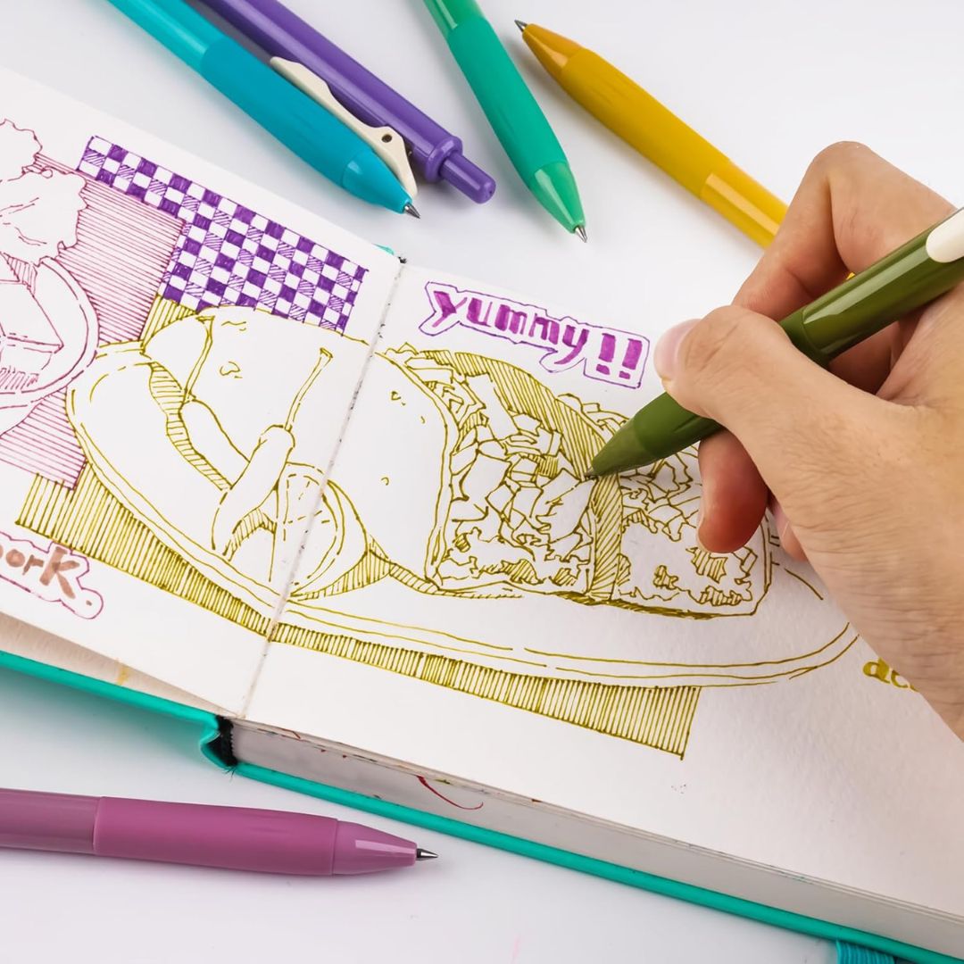 Writech Vintage Colour Gel Pens - Set 4 - Writech