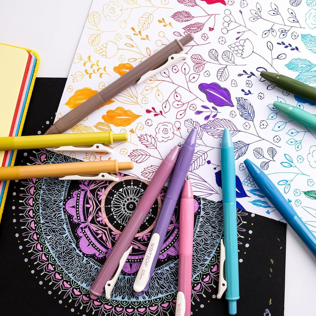 Writech Vintage Colour Gel Pens - Set 4 - Writech