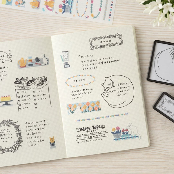 Yuru Log Notebook B6 - 2x2mm Grid - Under the Rowan Trees