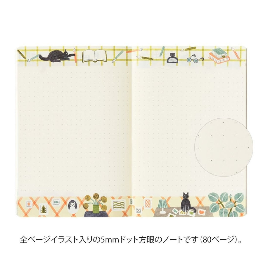 Yuru Log Notebook B6 - Cat - Under the Rowan Trees