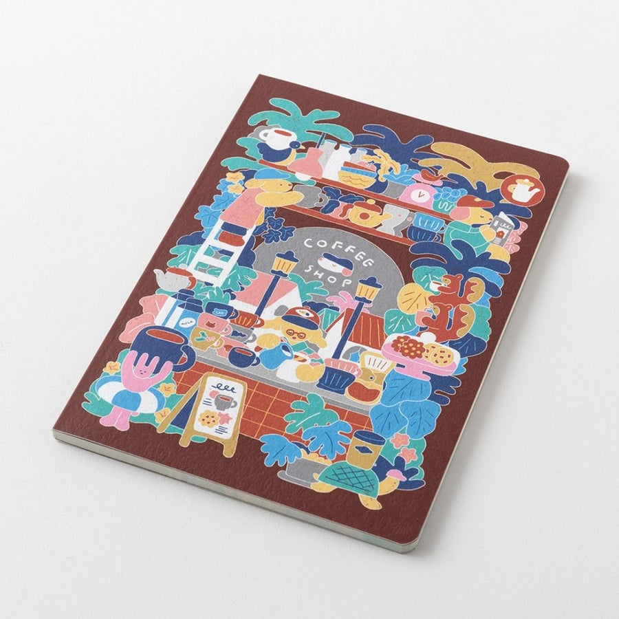Yuru Log Notebook B6 - Coffee Shop - Midori