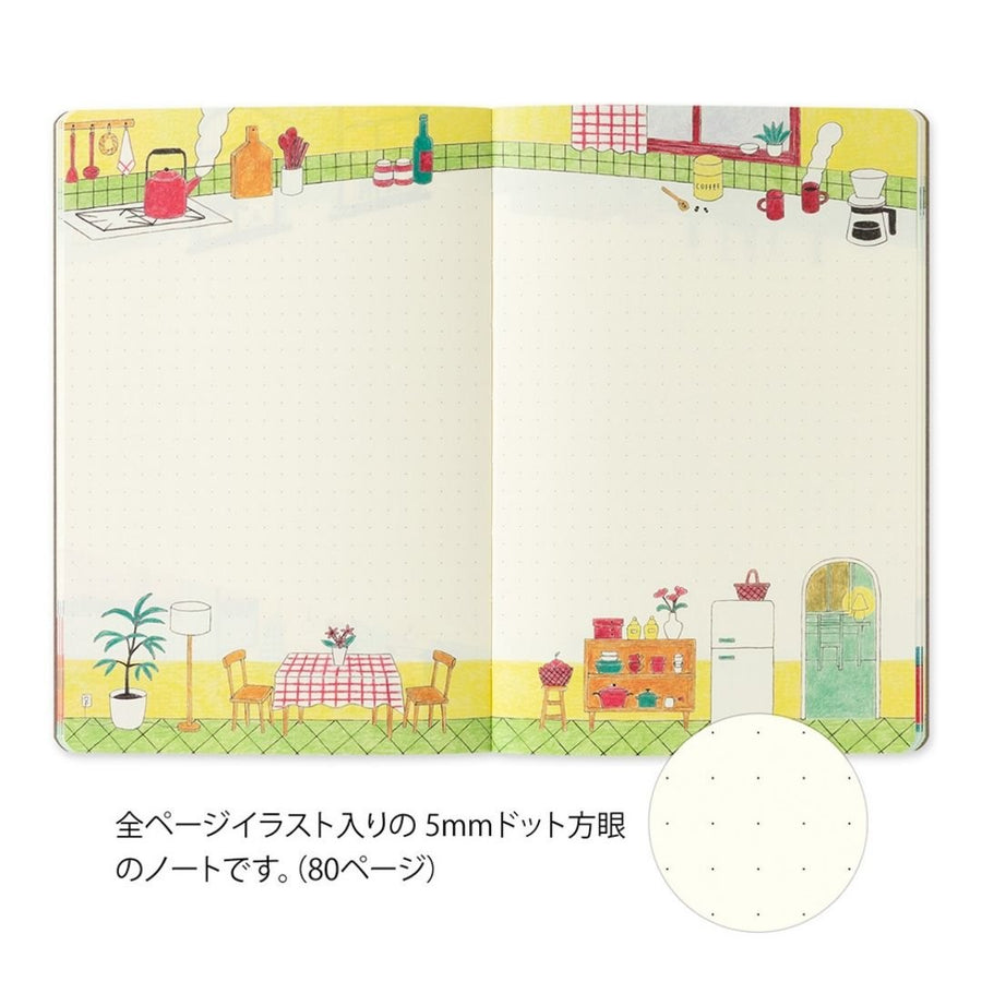 Yuru Log Notebook B6 - Daily Life - Midori