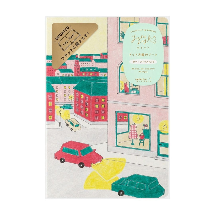 Yuru Log Notebook B6 - Daily Life - Midori