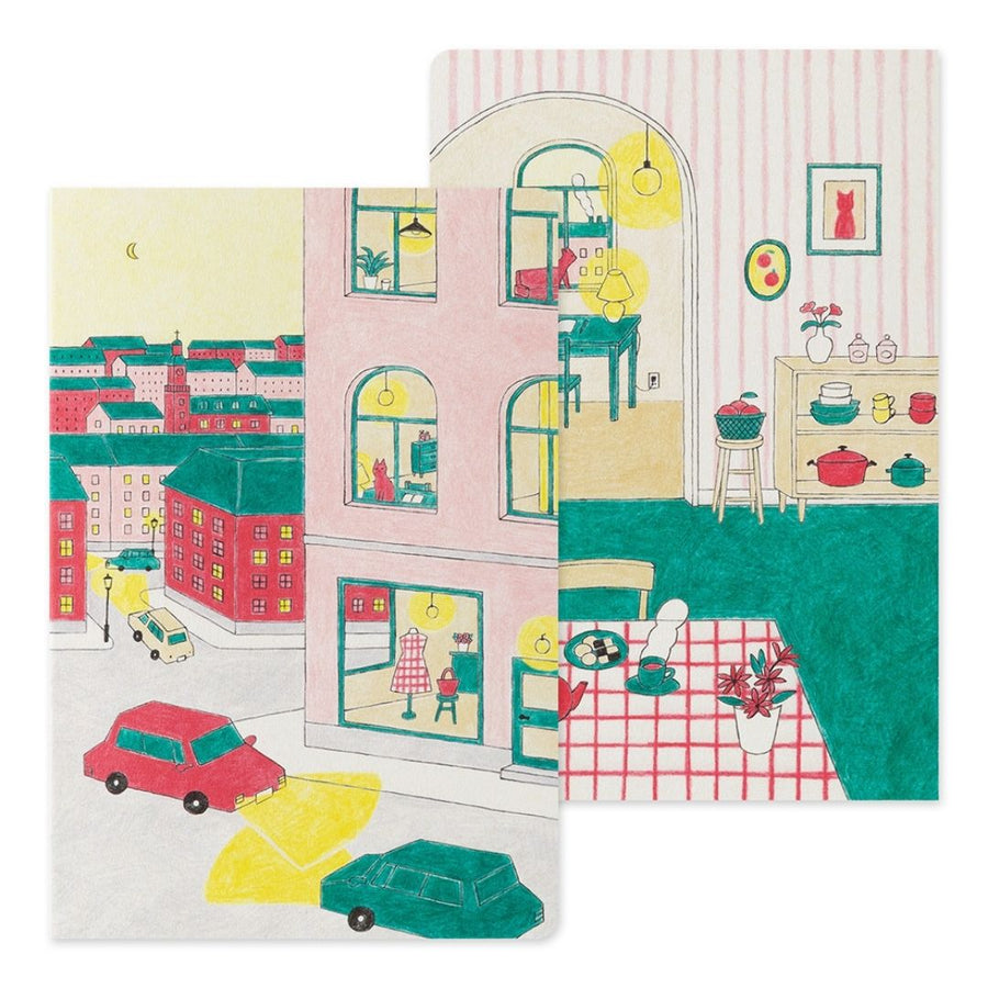 Yuru Log Notebook B6 - Daily Life - Midori