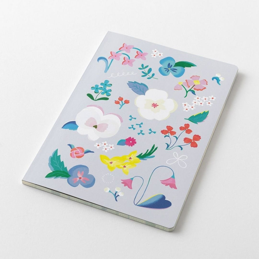 Yuru Log Notebook B6 - Floral - Midori