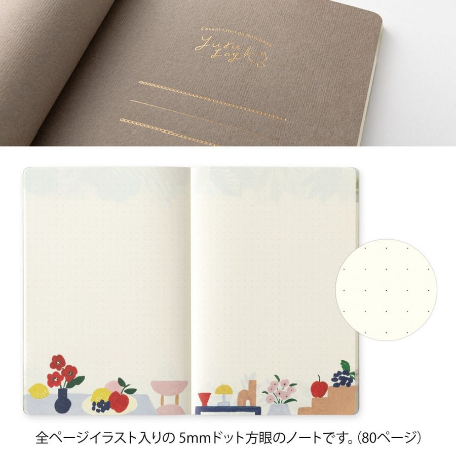 Yuru Log Notebook B6 - Motif Textile - 