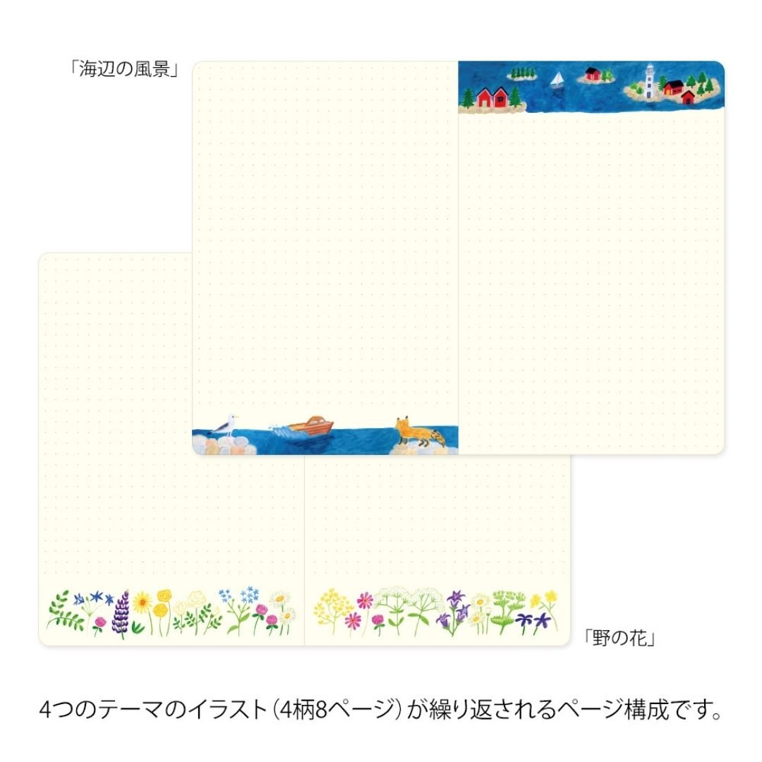 Yuru Log Notebook B6 - Scandinavia - Under the Rowan Trees
