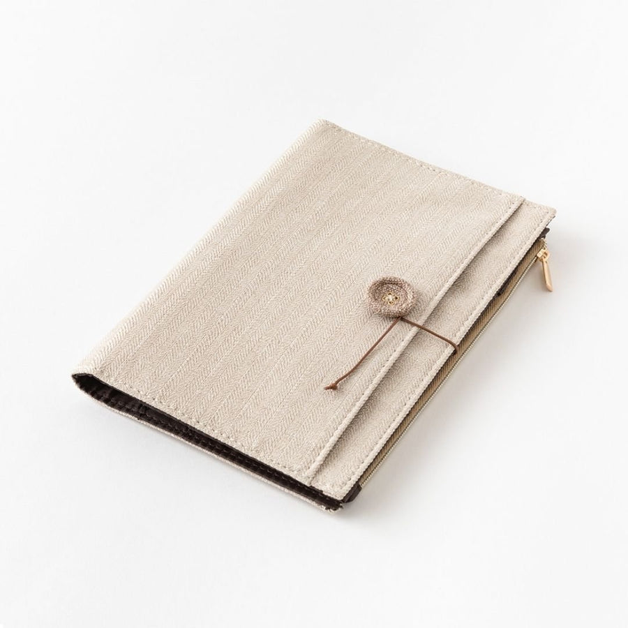 Yuru Log Notebook Cloth Cover B6 Beige - Under the Rowan Trees