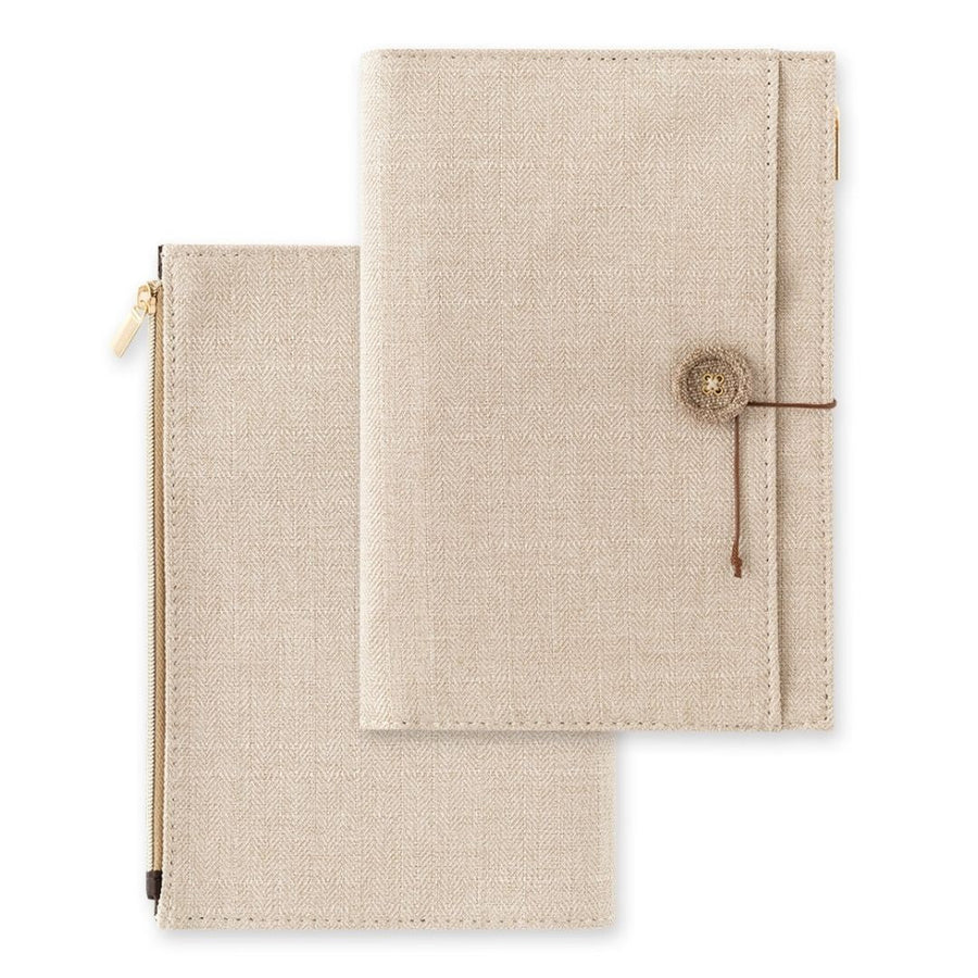 Yuru Log Notebook Cloth Cover B6 Beige - Under the Rowan Trees