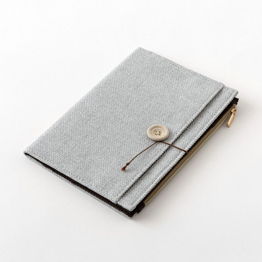 Yuru Log Notebook Cloth Cover B6 Grey - 