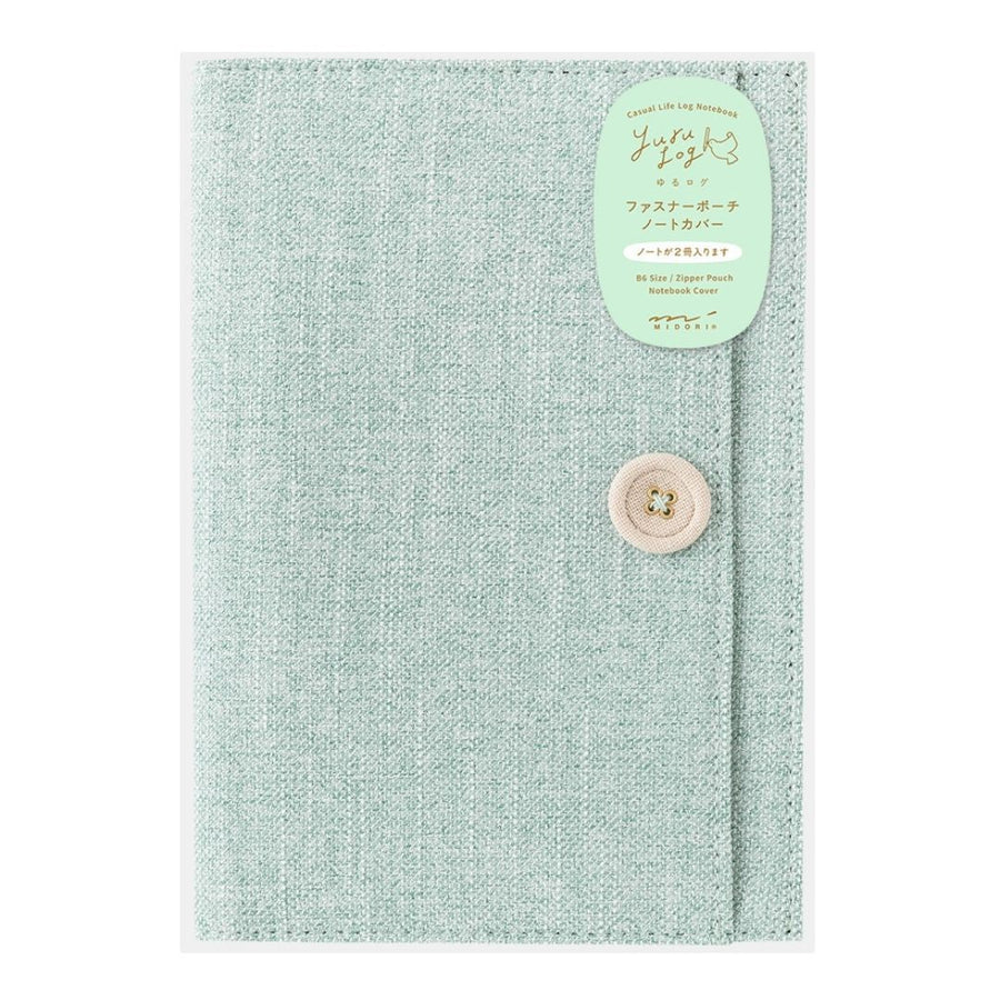 Yuru Log Notebook Cloth Cover B6 Light Blue - Under the Rowan Trees