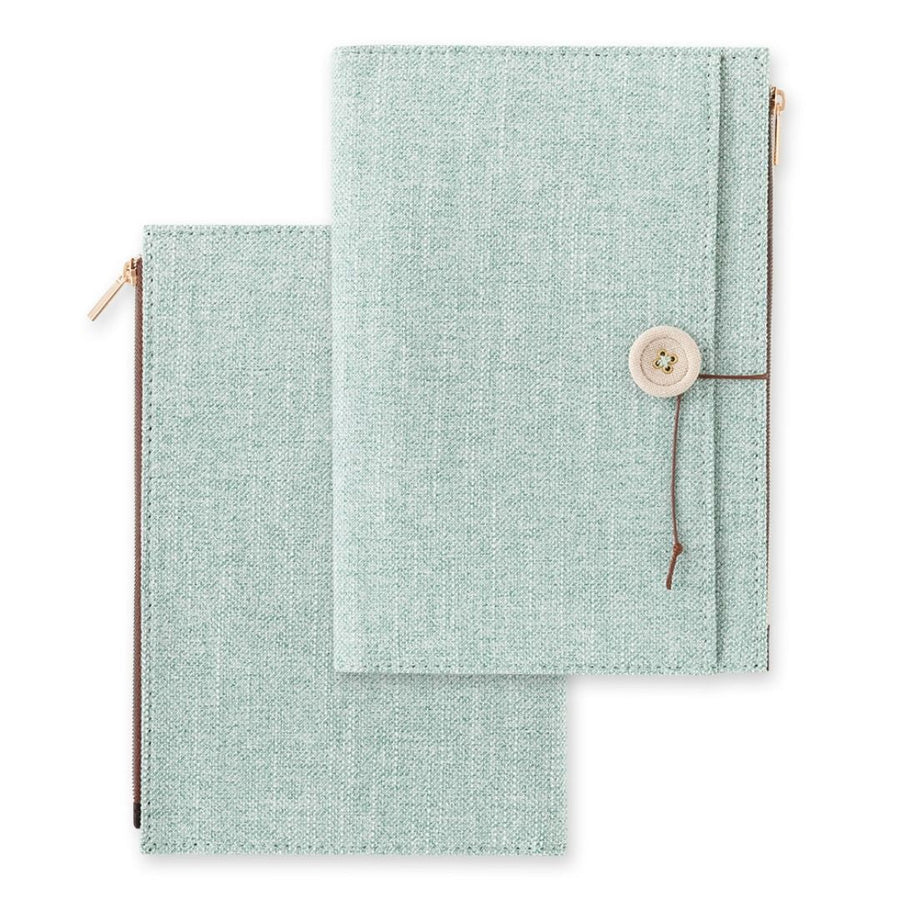 Yuru Log Notebook Cloth Cover B6 Light Blue - Under the Rowan Trees