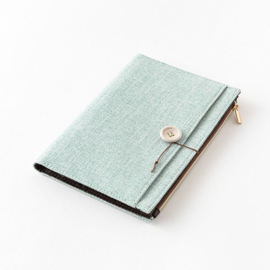 Yuru Log Notebook Cloth Cover B6 Light Blue - Under the Rowan Trees