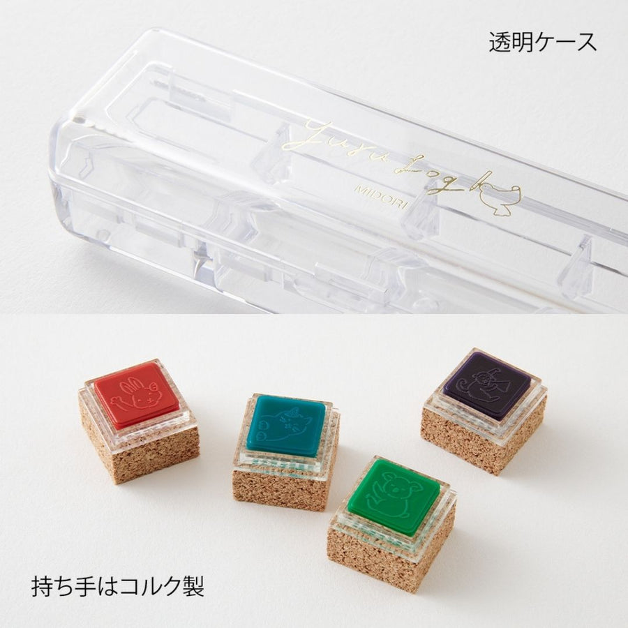 Yuru Log Pre - Inked Stamps - Animal Poses
