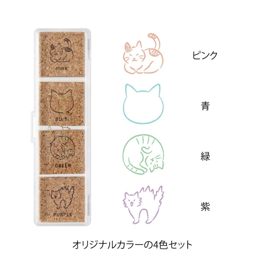 Yuru Log Pre - Inked Stamps - Cat