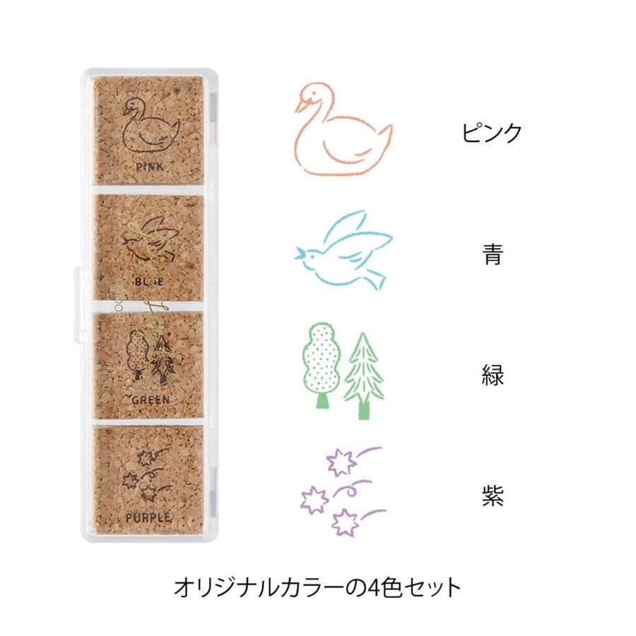 Yuru Log Pre - Inked Stamps - Forest Scenery
