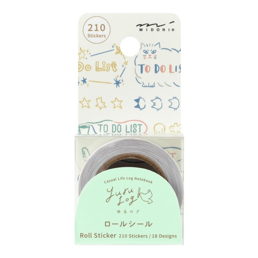 Yuru Log Roll Stickers - List - Midori