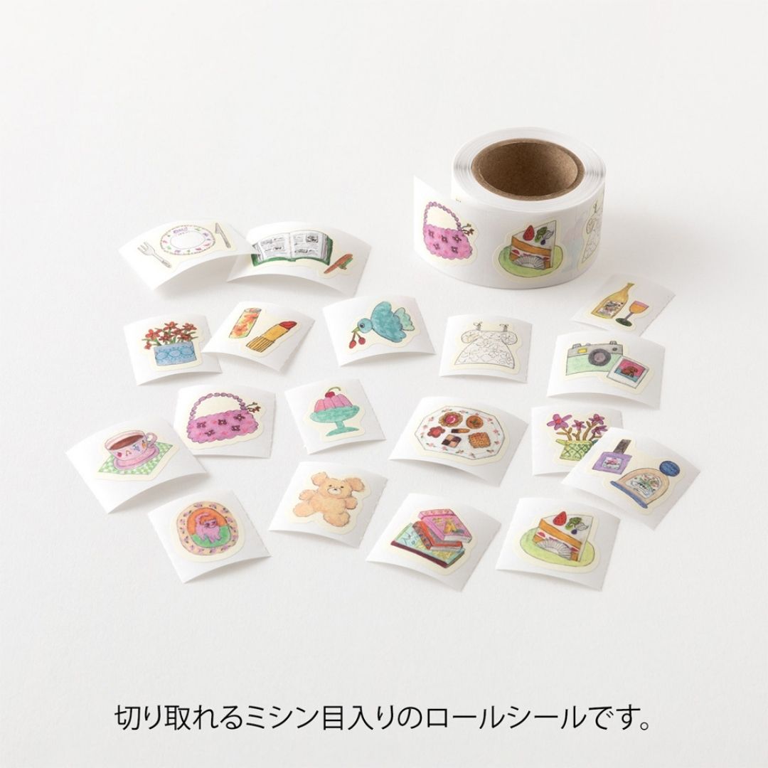 Yuru Log Roll Stickers - Motifs - Midori
