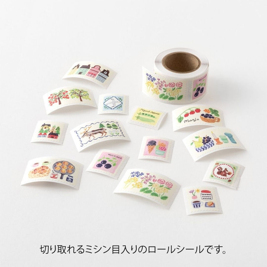 Yuru Log Roll Stickers - Window Views - Midori